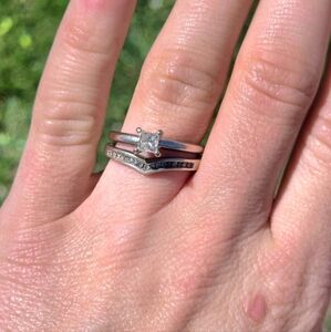 Elegant Silver Ring Set